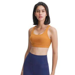 ¡Novedad de 2025! Conjunto de Fitness para mujer con Sujetador deportivo con cuello en U, Sujetador deportivo de Yoga de talla grande, estilo Simple para entrenamiento y Yoga - Product Image 1