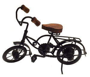 จักรยานโบราณตกแต่งขนาดใหญ่ทำจากเหล็กดัด สีดำ ดีไซน์ทันสมัย เหมาะสำหรับตกแต่งบ้านและสวน - Product Image 5