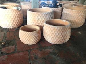 Pot en terre brute, Pot en terre brute, Pot en argile, jardinière de fleurs, Pot rond, poterie, vente en gros, offre spéciale - Product Image 3