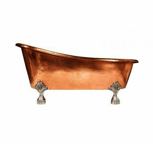 Premium Quality Hot Selling Modern Vintage Free <b>Standing</b> Copper Shined Double Slipper Bathtub - Product Image 2