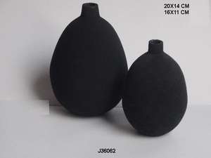 Black Metal Pot Decorative <b>Vase</b> in Mat Black Modern Decorative Metal Aluminium <b>Vase</b> <b>Set</b> <b>of</b> <b>3</b> Piece Home Decoration - Product Image 3