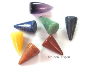 Wholesale 7 Chakra Carved Agate Gemstone Eggs <b>Set</b> Natural <b>Crystal</b> Crafts Souvenir Engraved Feng Shui Reiki - Product Image 4