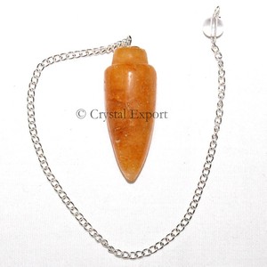 Avec une bonne qualité de Pendules à balles en quartz doré: Pendules à balles en quartz doré à vendre Pendule en cristal pour chakra de guérison - Product Image 1