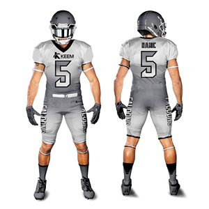 Uniformes de football américain personnalisés pour les jeunes ensemble de maillots en sergé respirant imprimé par sublimation USA Design grande taille disponible - Product Image 4