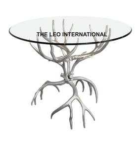 โต๊ะกาแฟ วัสดุอลูมิเนียมและกระจก โครงสร้างประหยัดพื้นที่ ดีไซน์ทันสมัย สวยงาม เหมาะสำหรับห้องนั่งเล่น - Product Image 4