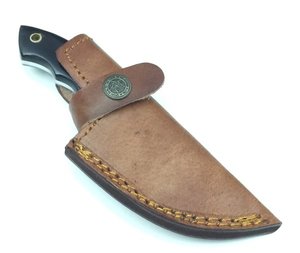 Tracker personnalisé en acier damas fait à la main couteau de frappe avec manche en corne de bois lame D2 meilleure qualité d'utilisation industrielle prise en charge OEM - Product Image 6