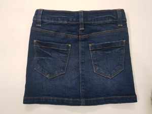 กระโปรงยีนส์เด็กผู้หญิงวัยรุ่น ทรงตรง ยืดได้ ระบายอากาศดี ยาวเหนือเข่า ผ้าฝ้าย 100% ล้างสีซีด แบรนด์ดัง - Product Image 2