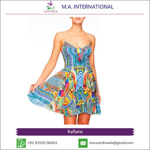 Most Selling Premium Quality Chiffon Beachwear <b>Kaftans</b> Dresses at Wholesale - Product Image 4