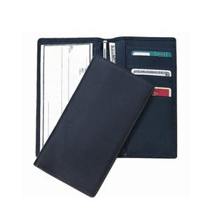 Compre la mejor cubierta de cuero puro de calidad para talonario de cheques con bolsillos para tarjetas Pen Loop, bolsillo de moneda al mejor precio de mercado - Product Image 1