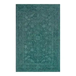 Best Selling New Arrival Decorative Modern Hand Tufted Teal Indian Rugs At Wholesale Price