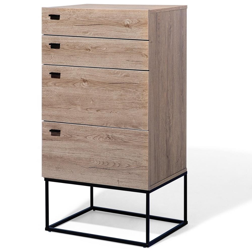 Modern Furniture Solid Wooden Multipurpose Chest of Drawers of 4 Drawers, Office Filling Cabinet Drawer