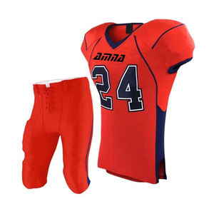 Uniformes de fútbol americano para hombre, pantalones de Color naranja y negro de alta calidad, sublimados, personalizados - Product Image 5