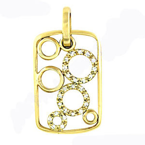 Venta al por mayor nuevo diseño redondo hecho a mano 925 plata esterlina y colgante esmaltado chapado en oro con circonita cúbica para fiestas - Product Image 2