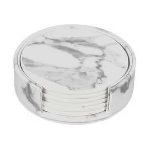 Juego de Cuatro Posavasos de Mármol de Alta Calidad con Forma Redonda Clásica para Tazas de Té, Tazas y Vasos a Bajo Precio - Product Image 3