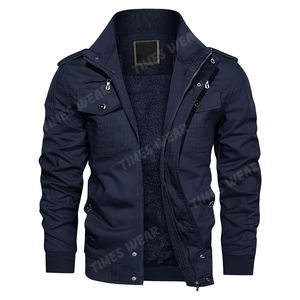 Customized Winter Casual Thicken Multi-Pocket <b>Field</b> <b>Jacket</b> Outwear Cargo <b>Jackets</b> Coat - Product Image 1