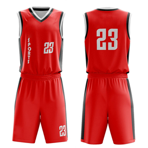 Ensemble d'uniformes de maillot de basket-ball d'équipe personnalisés uniforme de basket-ball réversible pour hommes tenue de maillot de basket-ball en maille respirante - Product Image 3