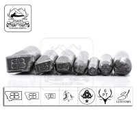Outils à main personnalisés de 14 pouces en acier Damas 100Cr6 avec logo estampé pour artisans, forgerons et créateurs de bijoux, longueur 4 pouces