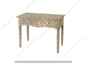 สวยฝังกระดูกไม้โมเดิร์นโบราณ 3 ลิ้นชักคอนโซลตารางเฟอร์นิเจอร์Entryway Decorห้องนั่งเล่นโดยคุณภาพหัตถกรรม - Product Image 3