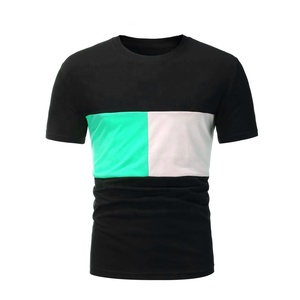 2025 vente en gros personnalisé couleur unie t-shirt hommes col rond t-shirts tricotés 100% coton grande taille col rond hommes t-shirts en vrac - Product Image 3