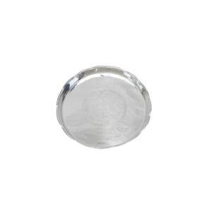 Hôtel Restaurants Restauration Décoration de table de mariage avec finition antique plaquée argent Plateau de service en métal de forme ronde - Product Image 1