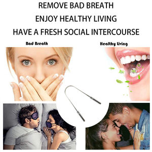 Raspador de Lengua de Acero Inoxidable, Reduce el Mal Aliento, Fácil de Usar, Limpiador de Lengua para Cuidado e Higiene Bucal - Product Image 5