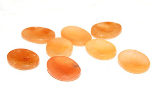 Natural Peach Aventurine <b>Worry</b> <b>Stone</b> Healing Crystal Palm Thumb <b>Stone</b> for Meditation Reiki Stress Relief Gift - Product Image 2