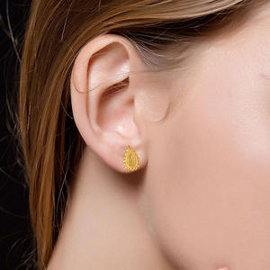 Traditional Design Gold Plated Women Fashion <b>Stud</b> <b>Earring</b> Wholesaler of Custom Brass Jewelry - Product Image 3