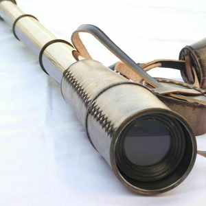 Maritime Marine CHMN10008 Télescope en laiton Spyglass Armure en métal poli avec revêtement en cuir - Product Image 1