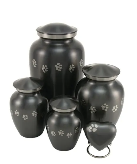 High Quality Grey Paw Pet Cremation Urns for Pet Ashes Urn for Ash Storage Premium Brass Cremation Urns Urna