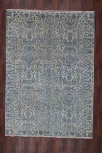 พรมผ้าไหมไม้ไผ่แคชเมียร์แบบถักมือพรมแนวแอ็บสแตรกต์ทันสมัยสำหรับตกแต่งบ้านผ้าไหมเทียมกันลื่นทรงสี่เหลี่ยมใช้ในสำนักงานรับประทานอาหาร - Product Image 2