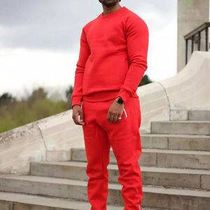 Venta al por mayor de alta calidad sudaderas con capucha de los hombres y las mujeres por encargo de calidad sólida chándales de lana personalizado Sweatsuit Fitness Sports - Product Image 1