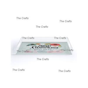 Bandeja de servicio acrílica de calidad de lujo para vajilla de hotel y restaurante bandeja de servicio de comida de té de café a granel - Product Image 3