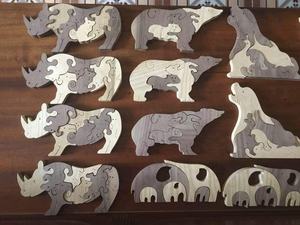 Juguete de Rompecabezas de Animales de Madera con Diseño Ecológico y Nuevo/ Juguete de Madera para Niños//Rachel: +84896436456 - Product Image 3