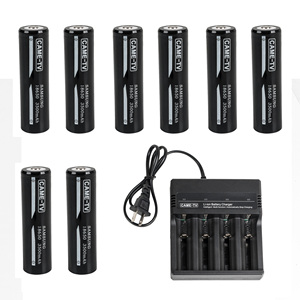 CAME-TV 18650 리튬이온 충전식 배터리 4팩/8팩 (카메라 및 짐벌용 쿼드 충전기 포함) - Product Image 2