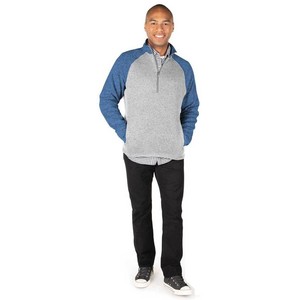 Người Đàn Ông Của Ánh Sáng Màu Xanh Thạch/Màu Xanh Thạch Màu Quý Zip Màu Bị Chặn Terry Lông Cừu Áo Tùy Chỉnh Phong Cách Mùa Đông Mặc - Product Image 6