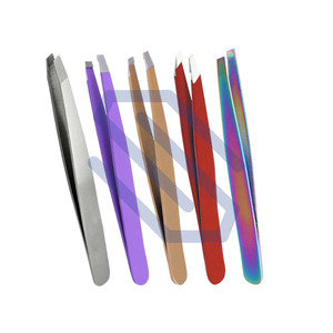 Samroz Eyebrow Tweezers Slanted <b>Clip</b> Hair Beauty <b>Tool</b> Stainless Steel Manicure Instruments - Product Image 3