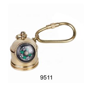 Porte-clés militaire naturel en laiton, fini avec un porte-clés nautique, vente et fourniture - Product Image 3