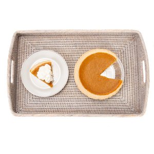 Glovimex Plateaux Tissé Plateaux Décoratifs En Gros Lavé Blanc Plateau de Fruits En Bois de Restaurant D'hôtel de Maison Personnalisé Taille Rotin - Product Image 5