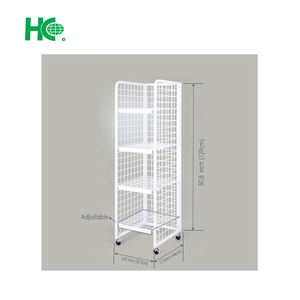 Support de journal en métal réglable avec roulettes Design au sol emballé dans un carton - Product Image 4