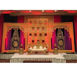 Arabian Theme Modern Wedding <b>Party</b> <b>Backdrop</b> Frames with Fiberglass Material Portable Design for Muslim Events - Product Image 1