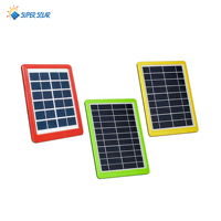 Panneau solaire 12 v Dc, avec sortie usb, chargeur de téléphone portable, 18 cellules, 5 w