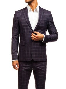 Traje de negocios personalizado de alta gama para hombre, traje de boutique multicolor de tres piezas/Delgado de gran tamaño - Product Image 4