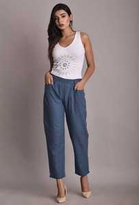 Wholesale <b>Indian</b> Handmade Women's Cotton Pant Girls Palazzo Women's Cotton <b>Trousers</b> - Product Image 2