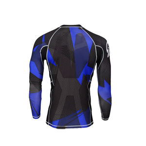 Vêtements de sport unisexes à manches longues en spandex/polyester, impression par sublimation, rashguard personnalisé pour MMA et surf, service OEM - Product Image 4