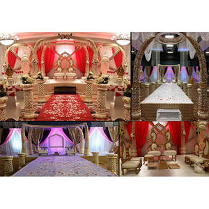 Éléphant indien pour mariage, vente en gros, Mandap en Fiber, Tusk, manap, scène, coloré, mariage indien - Product Image 1