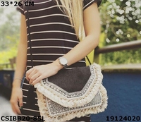 Meilleures Offres : Sac à Monnaie Traditionnel Banjara Bohème en Jute Brodé avec Pompon pour Femme, Style Vintage, Fabriqué en Inde, Prix de Gros