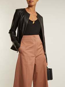 Veste de luxe pour femmes, en peau d'agneau, décontractée, avec fourrure originale, nouveau Design classique, tendance, 2020 - Product Image 2