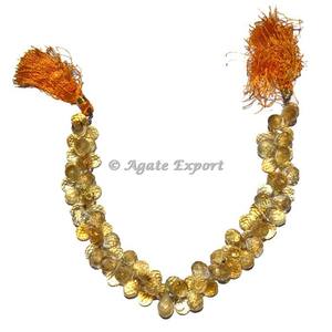 Venta al por mayor de ágata de cuarzo citrino cuentas facetadas - Product Image 1
