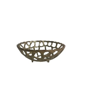 Bol de service en aluminium pour fruits secs et noix, finition émaillée bleue, vaisselle - Product Image 3