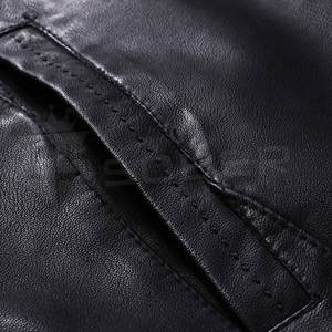 Blouson d'hiver en cuir Pu homme, à manches longues, de grande taille, - Product Image 5